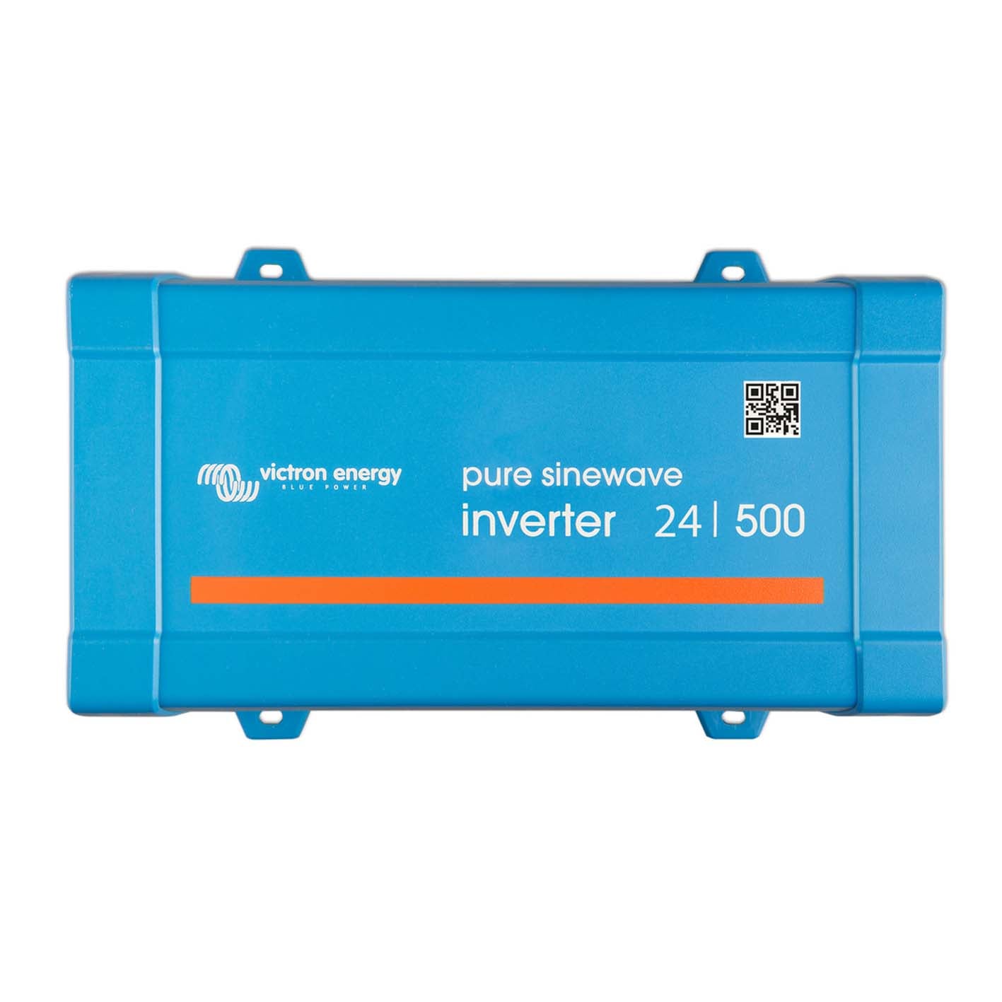 Victron Phoenix inverter 24/500 VE.Direct, 230 V model, top view of the blue case marked 24 | 500