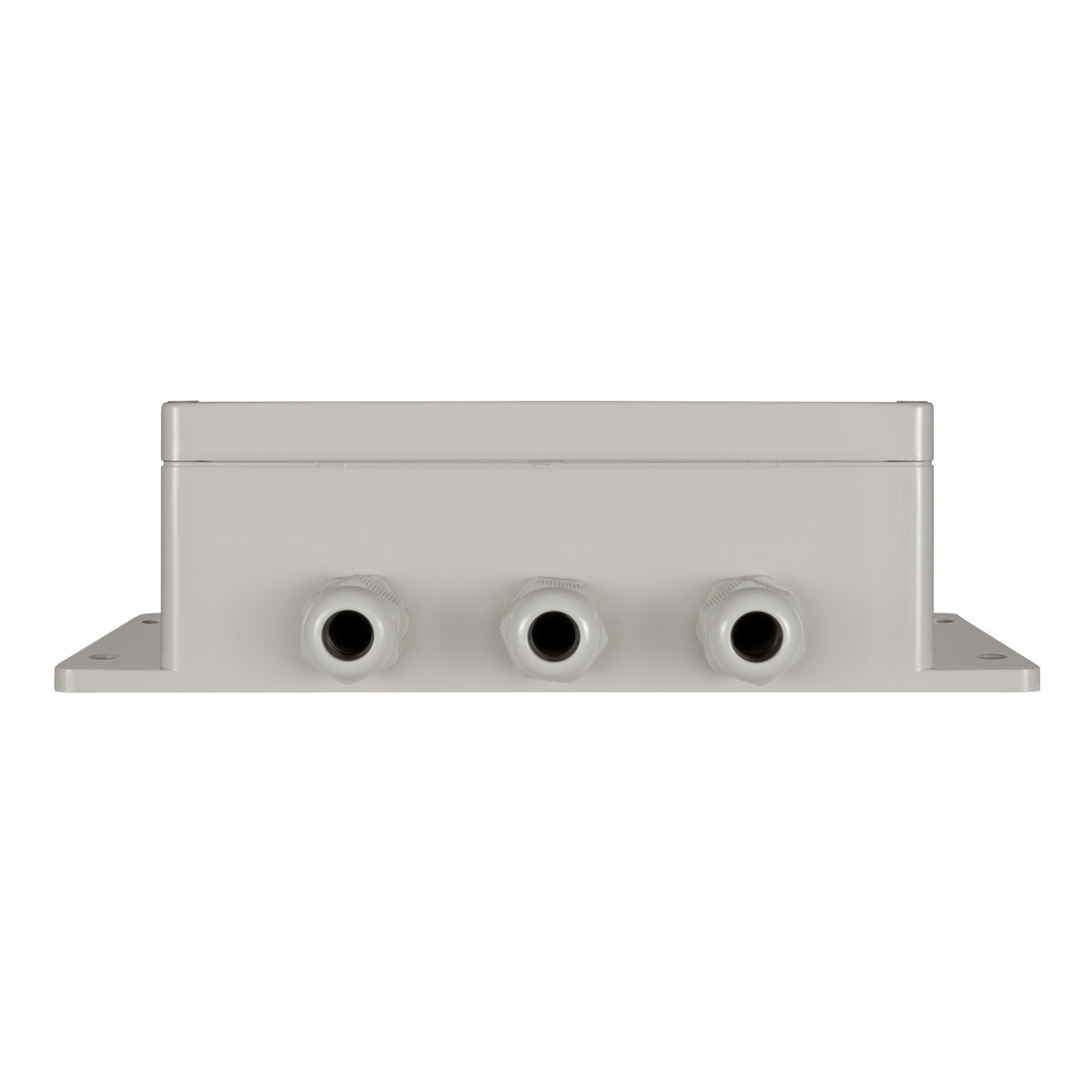 Victron Filax-2 transfer switch — gland face with three open cable entries for priority, alternate and load