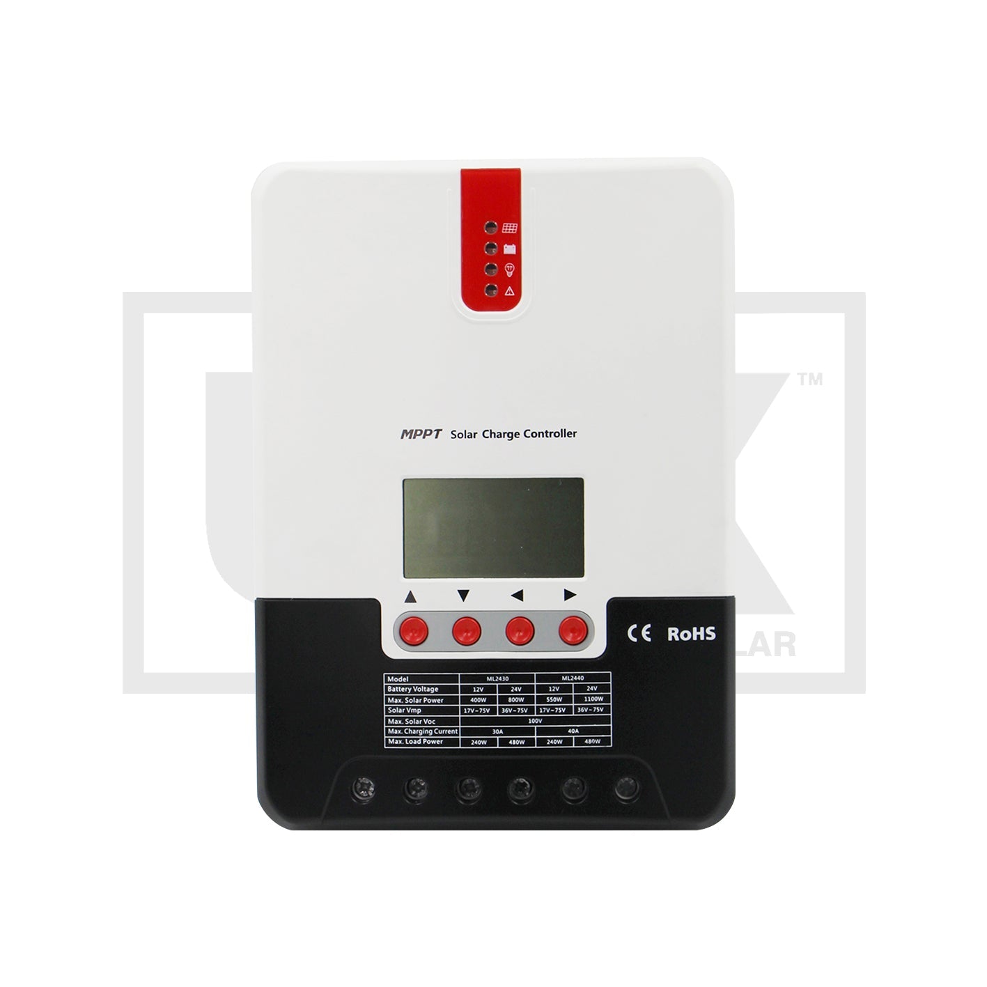 SRNE solar controller - MPPT - 20 to 60 Amp - ML Series