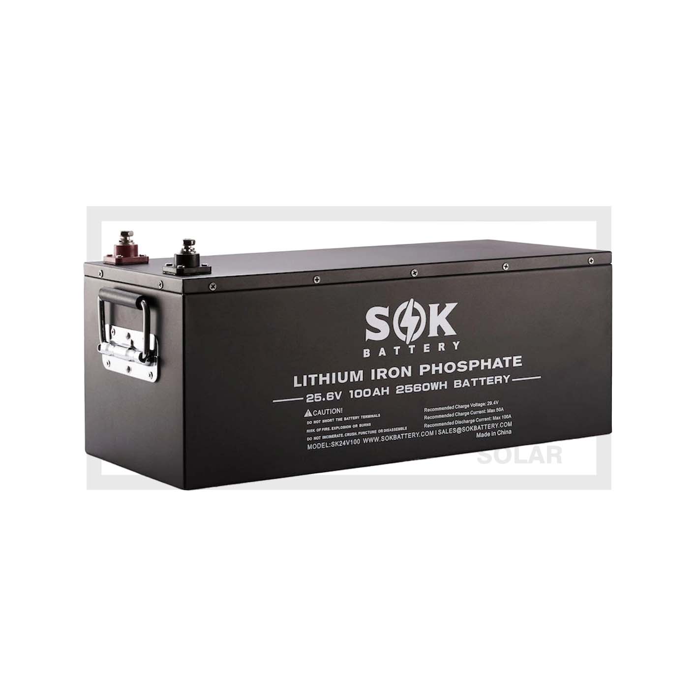 SOK  Lithium Iron Phosphate (LiFePO4) Battery SOK Battery 12 -24 Volt 100 to 314Ah