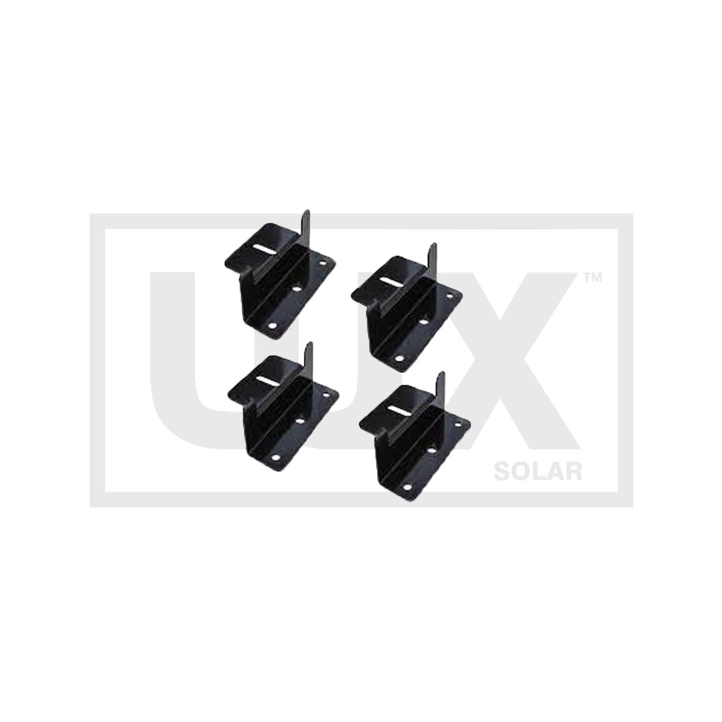 LUX Solar - Set of 4x Solar Mounts - Silver or Black