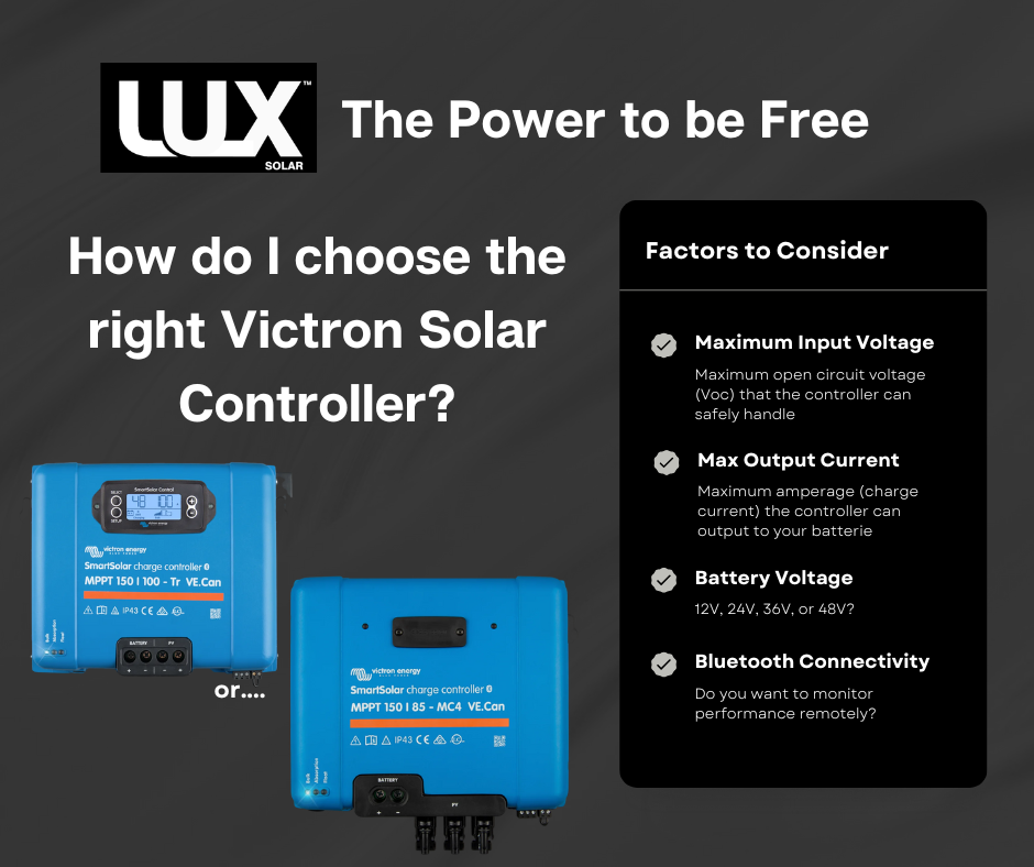 How do I choose a Victron Solar Controller? – LUX Solar