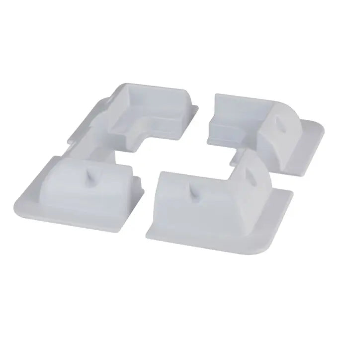 POWERTECH ABS Solar Panel Mounting Brackets Set 4 White