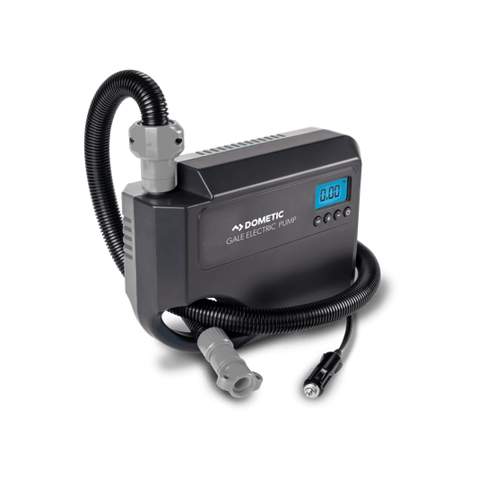 Dometic Gale 12 V electric pump, black, with inflation hose and digital pressure display