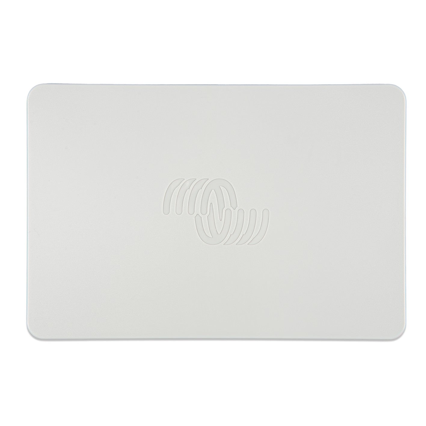 Victron Energy GX Touch 70 protection cover, front view, light grey moulded plastic shell with embossed Victron logo
