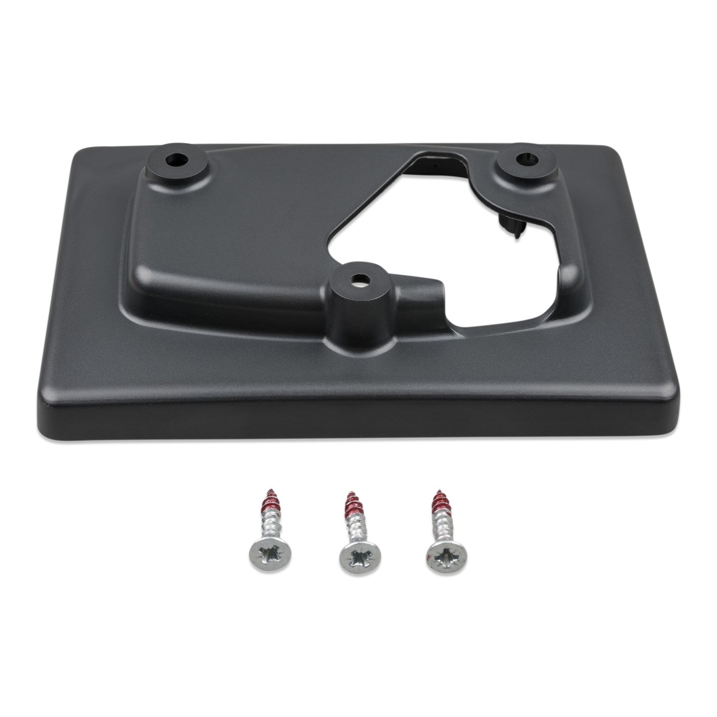 Victron GX Touch 50 Wall Mount — angled front view showing the raised cable channel and screw bosses