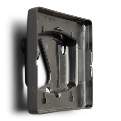 Victron GX Touch 50 Wall Mount fixed to a wall, cable gland entering at the left, ready for the display