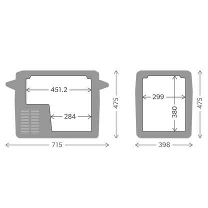 Dometic CFF 45-Pack – Portable 44L Fridge/Freezer + Cover