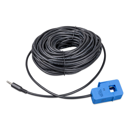 Victron Current Transformer 100A:50mA for MultiPlus-II, 20 m version — long coiled lead with 3.5 mm jack plug