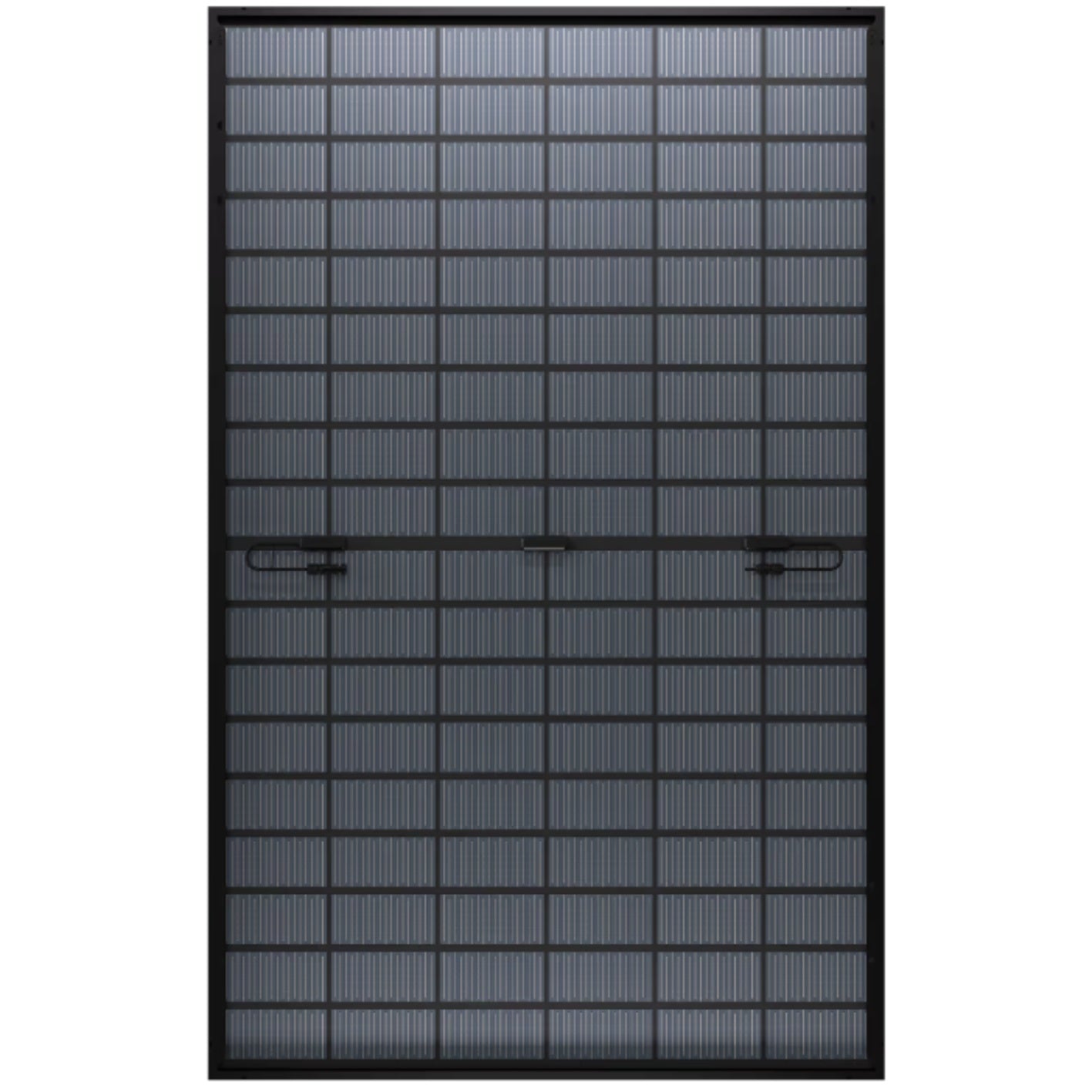 475W LONGi bifacial solar panel, rear glass view