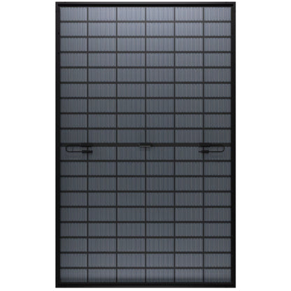 475W LONGi bifacial solar panel, rear glass view