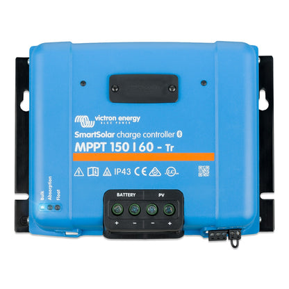 Victron SmartSolar MPPT 150/60-Tr solar charge controller with screw terminals, top view