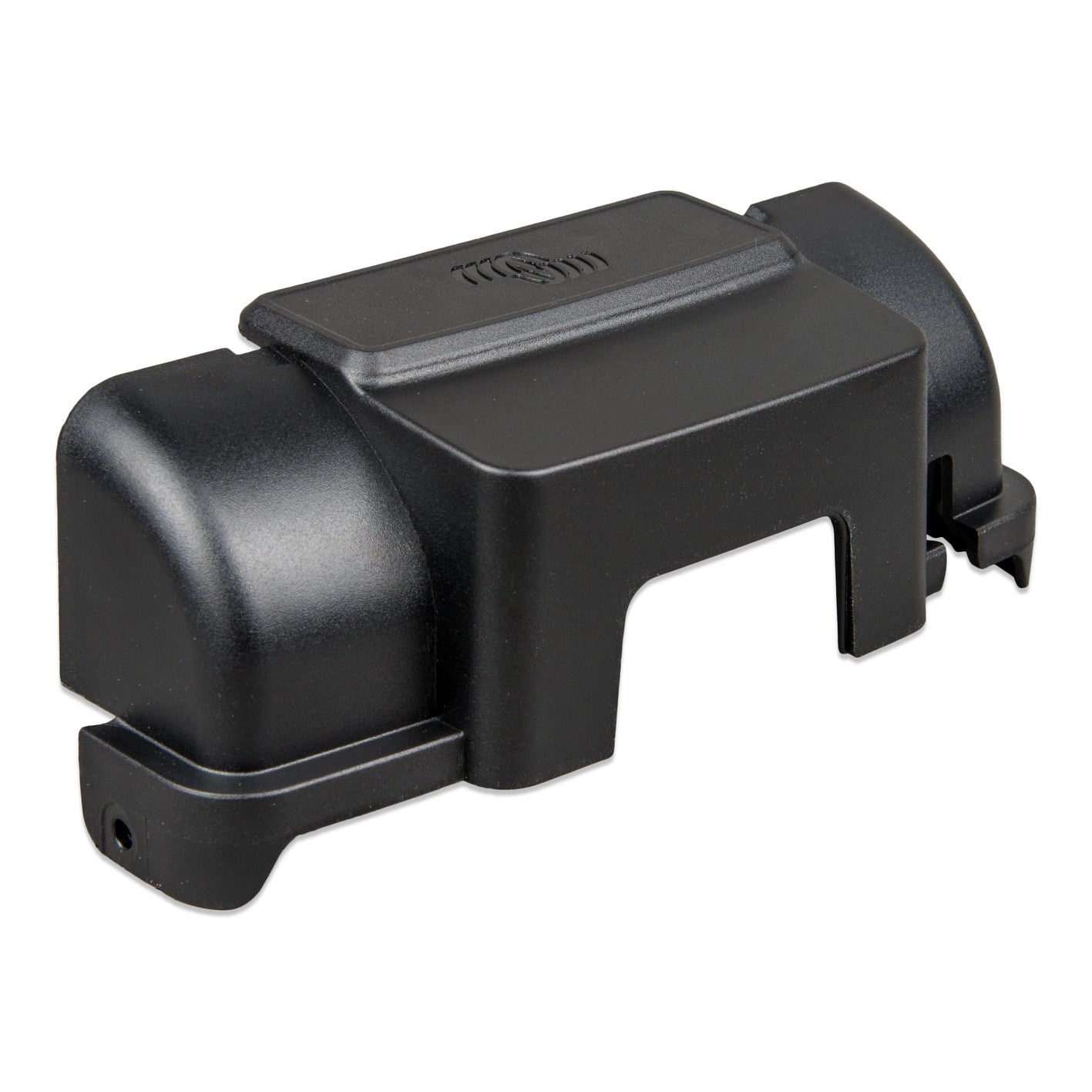 Victron MPPT WireBox-M 100-30/50 & 150/35 — right three-quarter view of the black cover and clip feet