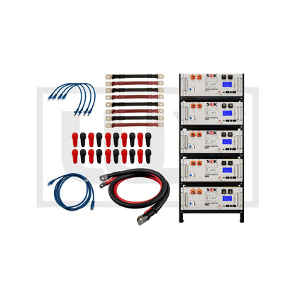 SOK  Lithium Iron Phosphate (LiFePO4) Battery SOK Battery 48 Volt  5kWh to 25 kWh