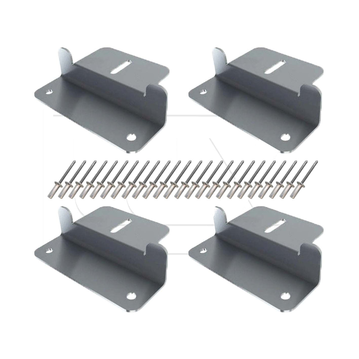 LUX Solar - Set of 4x Solar Mounts - Silver or Black