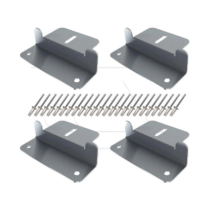 LUX Solar - Set of 4x Solar Mounts - Silver or Black