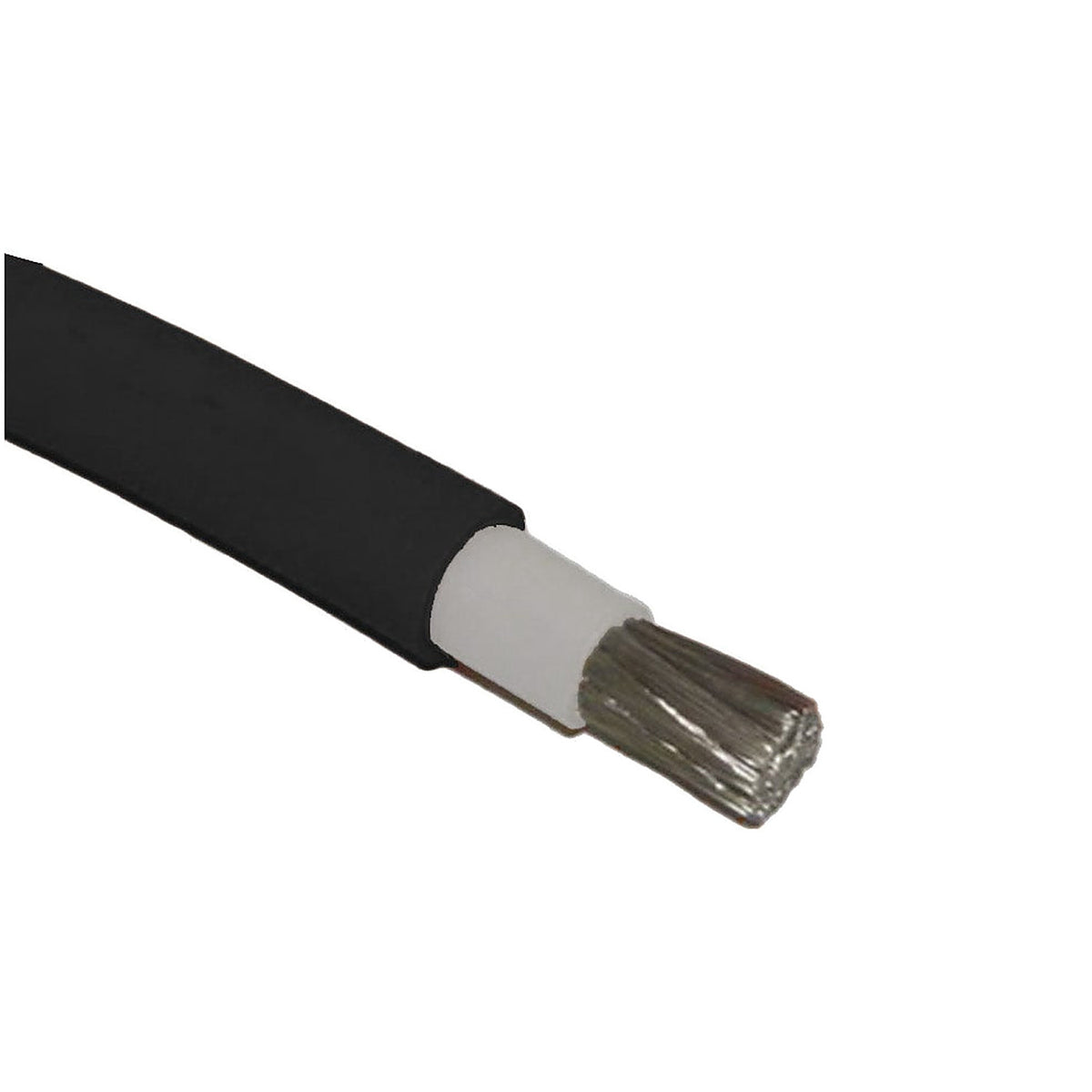 Black double insulated marine tinned copper battery cable coil, 25-120mm2