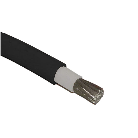 Black double insulated marine tinned copper battery cable coil, 25-120mm2