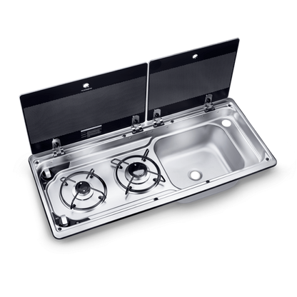 Dometic OVENS / HOBS - 2 Burner & Sink Combo & DM-WT02 Swivel Mixer (MO9722)