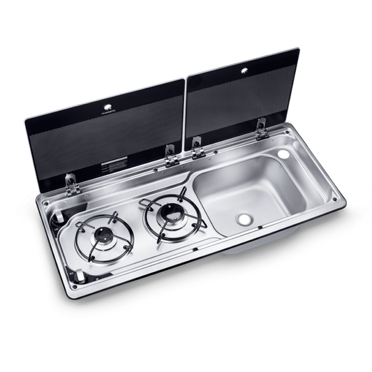 Dometic OVENS / HOBS - 2 Burner & Sink Combo & DM-WT02 Swivel Mixer (MO9722)