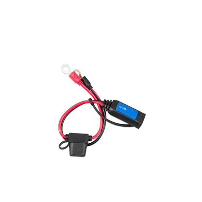 Victron Battery Indicator eyelet lead — three-LED connector, inline ATO fuse holder and ring terminal