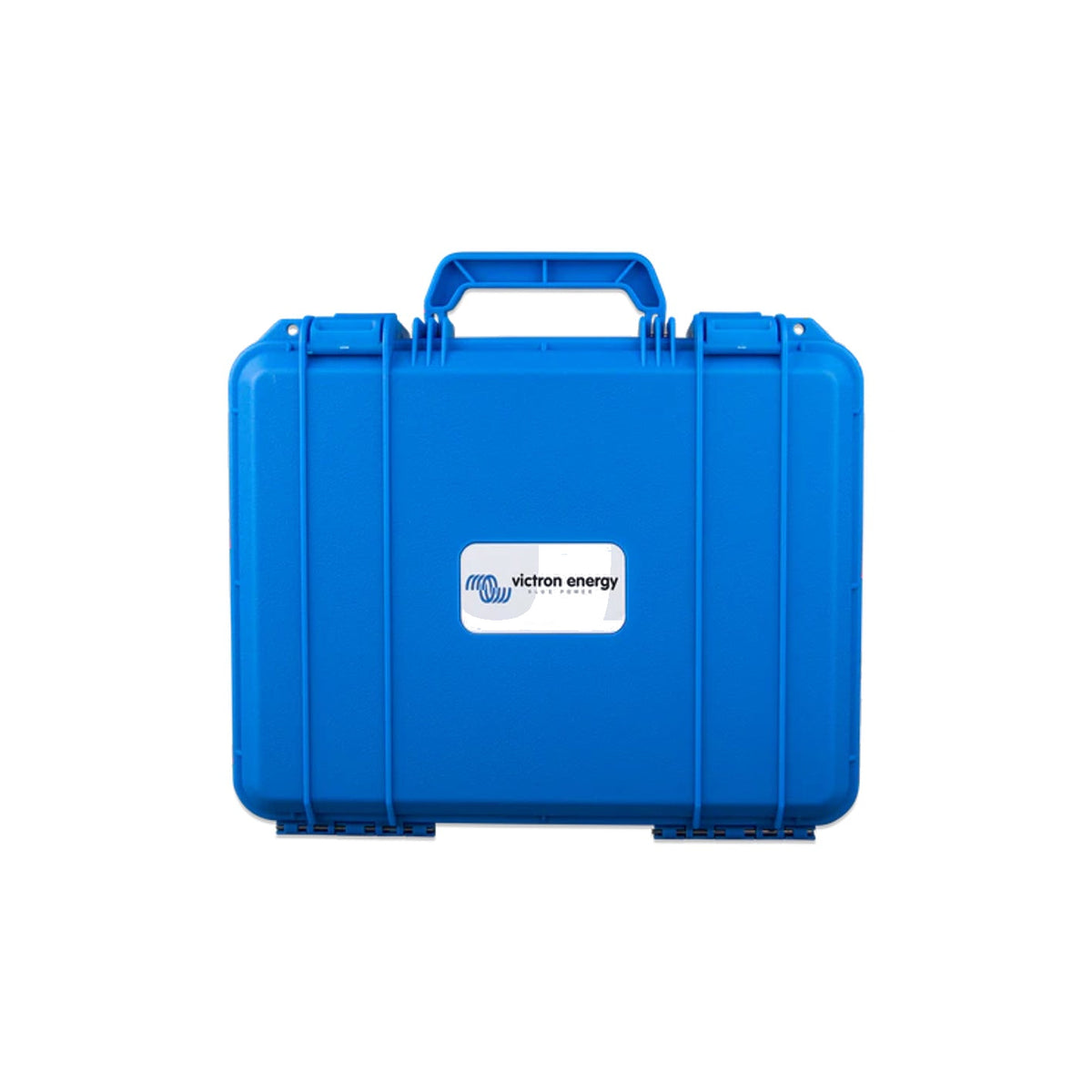 Victron carry case for Blue Smart IP65 charger — blue hard case with handle, twin latches and logo plate