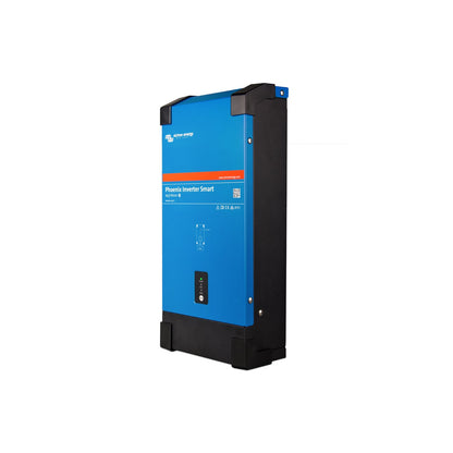 Victron Phoenix Inverter Smart 12/1600 230V, angled three-quarter view with the black finned side panel on the right