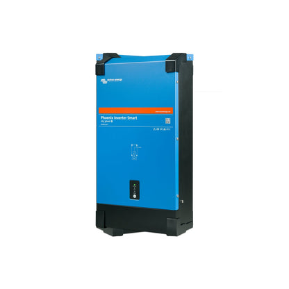 Victron Phoenix Inverter Smart 12/3000 230V, angled three-quarter view with the black finned side panel on the right