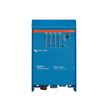 Victron Skylla-i 24|80 3 outputs battery charger — front with LED columns for output currents A, B and C