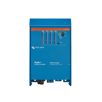 Victron Skylla-i 24|100 3 outputs battery charger — front with three 88 A output current LED columns