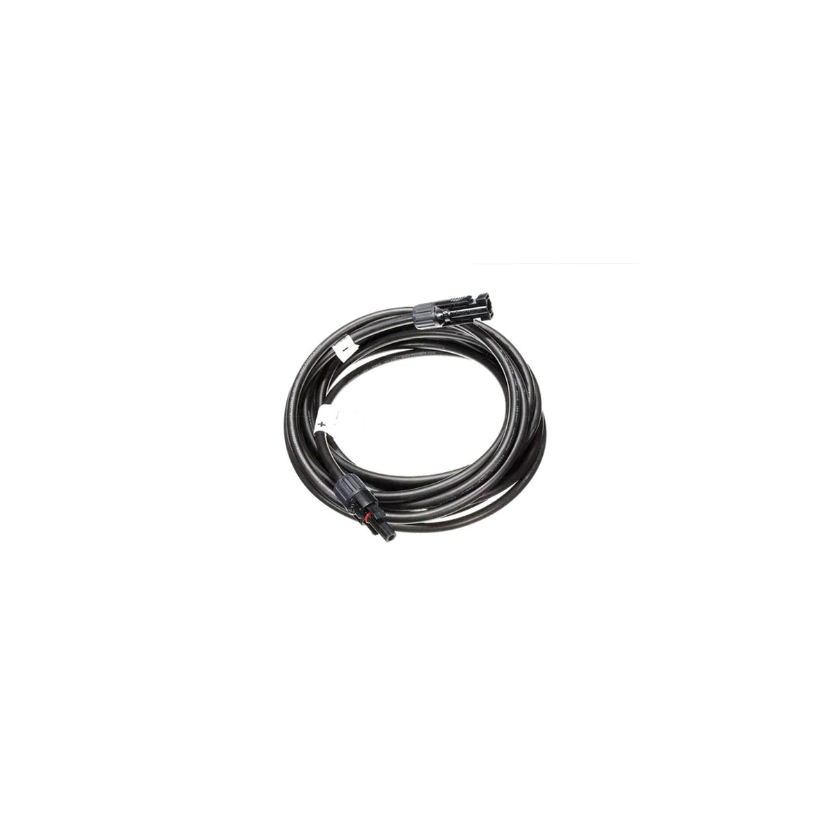 Victron 6 mm² MC4 solar extension cable — black coil with male and female MC4 ends and +/- markers