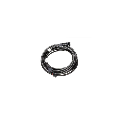 Victron 6 mm² MC4 solar extension cable — black coil with male and female MC4 ends and +/- markers