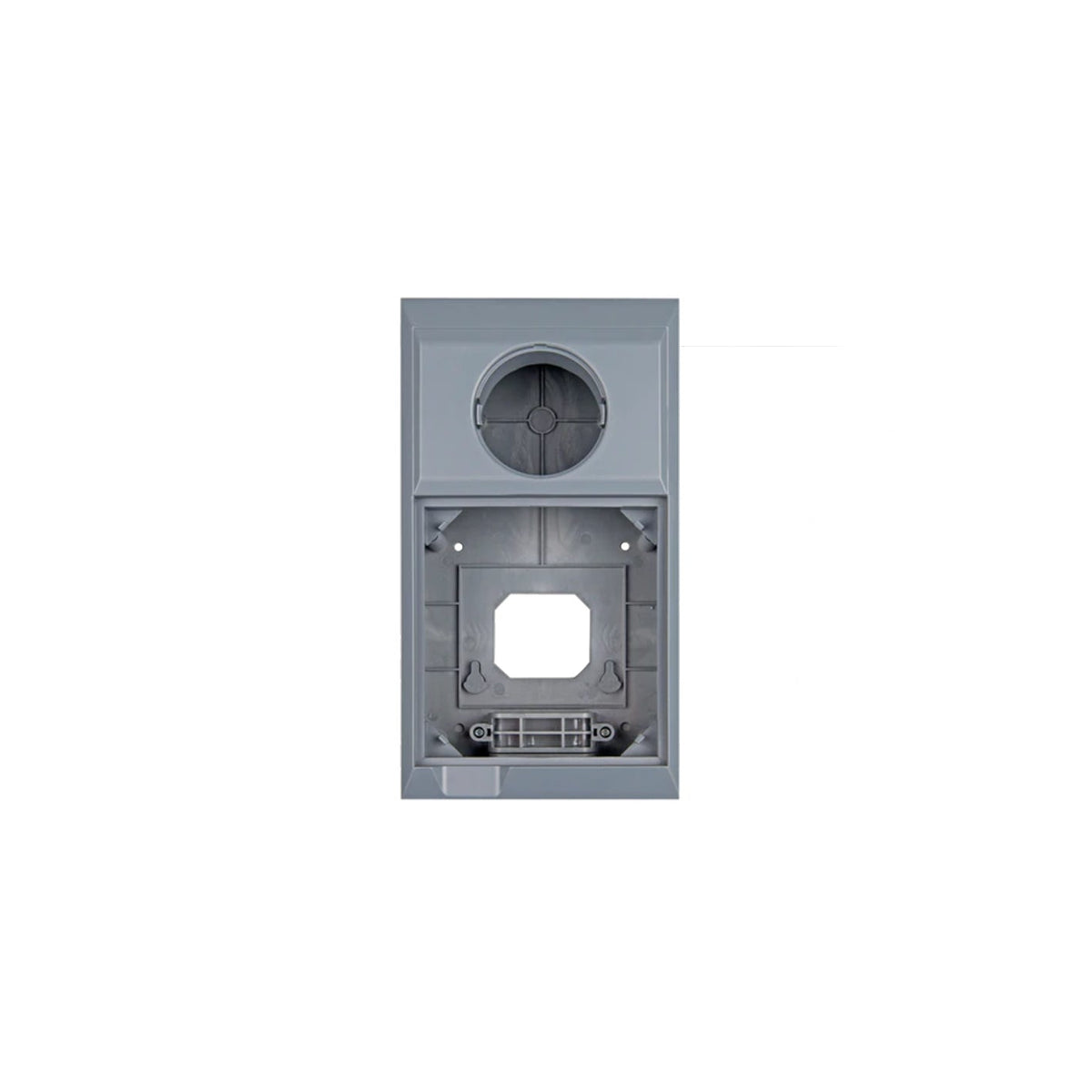 Victron wall mounted enclosure for Color Control GX and BMV/MPPT Control - grey portrait box, round aperture above square