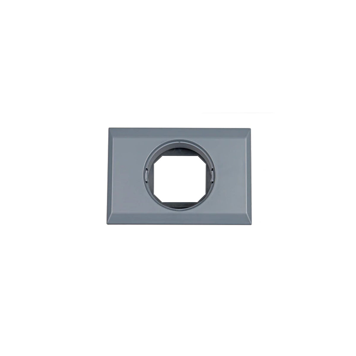 Victron wall mounted enclosure for BMV or MPPT Control - grey front bezel with round aperture and octagonal display cutout