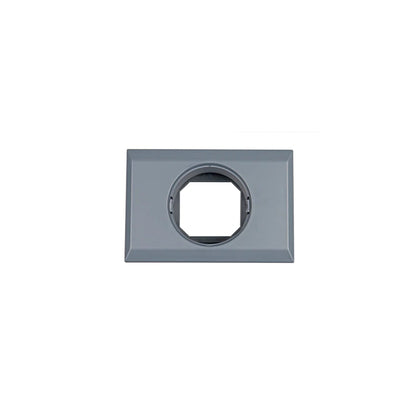 Victron wall mounted enclosure for BMV or MPPT Control - grey front bezel with round aperture and octagonal display cutout