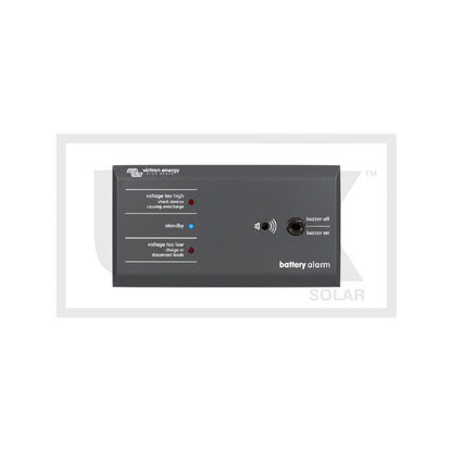 Victron Battery Alarm GX - front panel with voltage too high, standby and voltage too low LEDs and buzzer switch