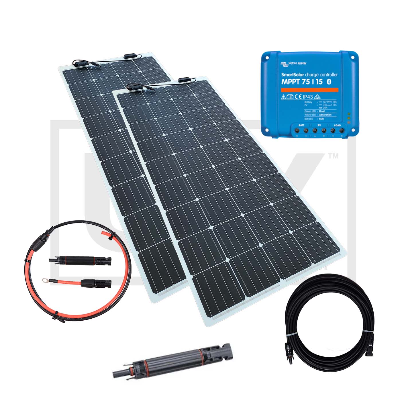Lightweight / Marine Solar Kits  with quality flexible solar panels 100 to 860 Watt