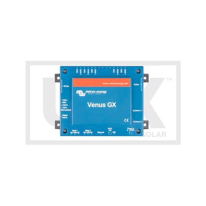 Victron Venus GX BPP900400100 — top face with VE.Can, VE.Bus, VE.Direct, tank and temperature terminal labels